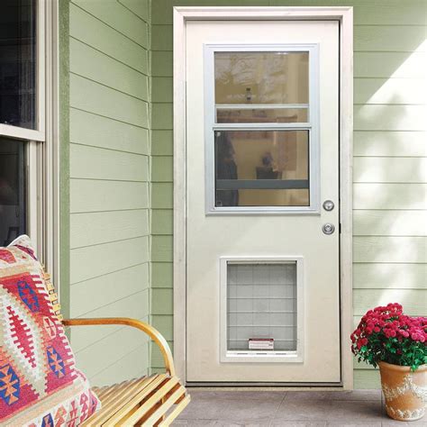 30 x 80 exterior door with dog door|home depot dog door.